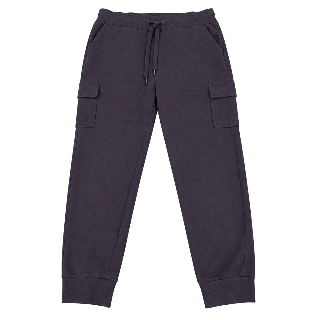 Unbranded Plum Purple Cargo Jogger Sweatpants 1