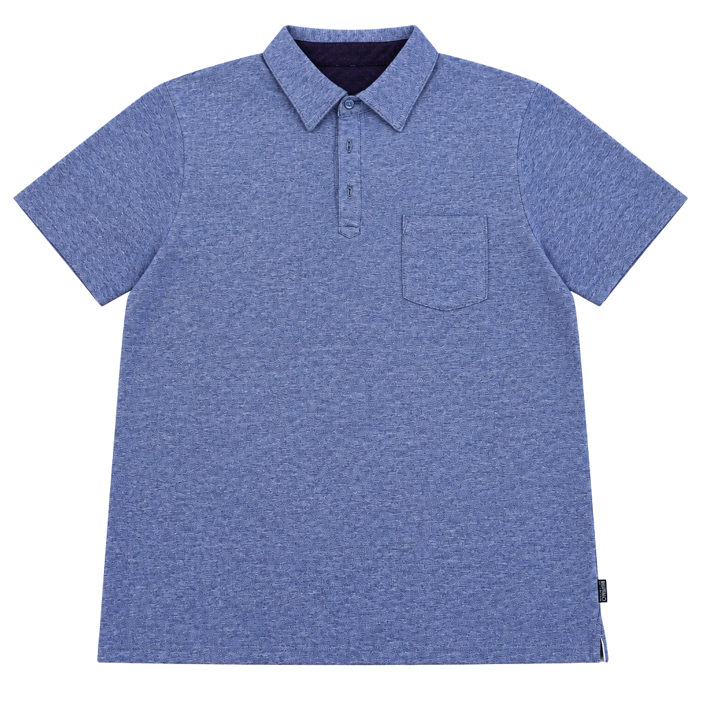 Buffalo David Bitton Polo Shirt Size L Purple Cotton 1