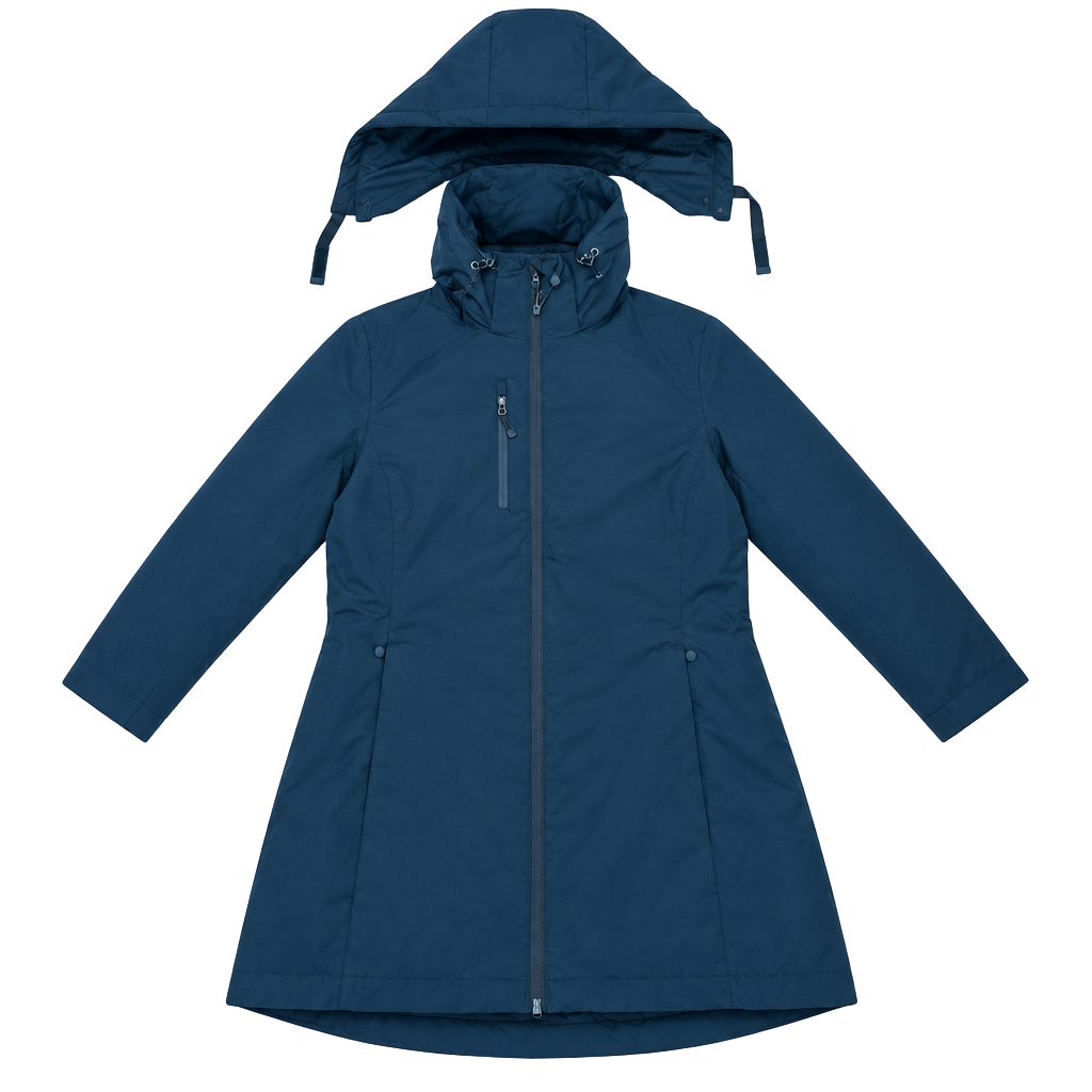 Port Authority Black Insulated Hooded Winter Jacket 1