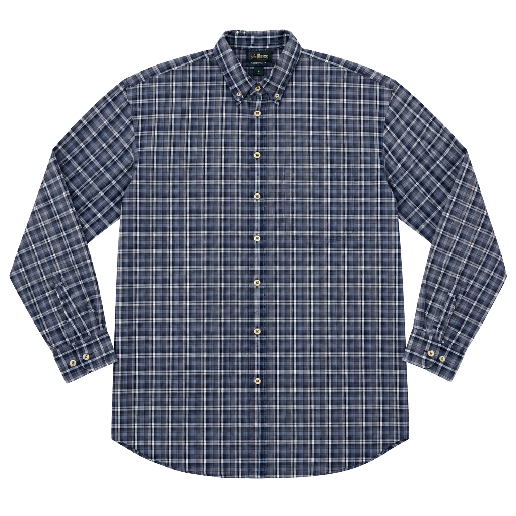 Canyon Guide Blue Gray Plaid Flannel Shirt 1