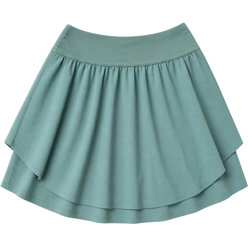 Offline by Aerie Forest Green Active Skort with Built-In Shorts Size S 1