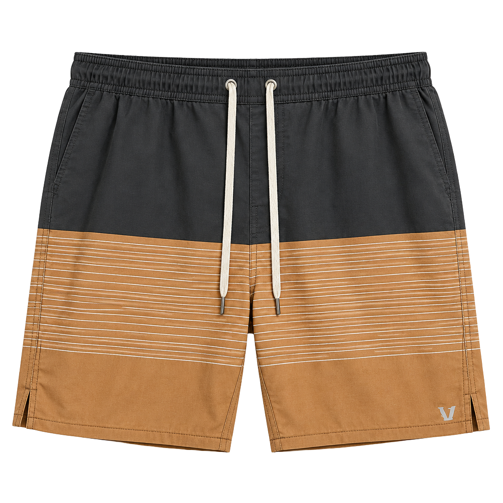 Vuori Board Shorts Size L Striped. Pc154 1