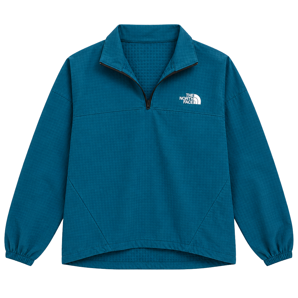 The North Face FlashDry Pullover Jacket Size M Blue. Pc156 1