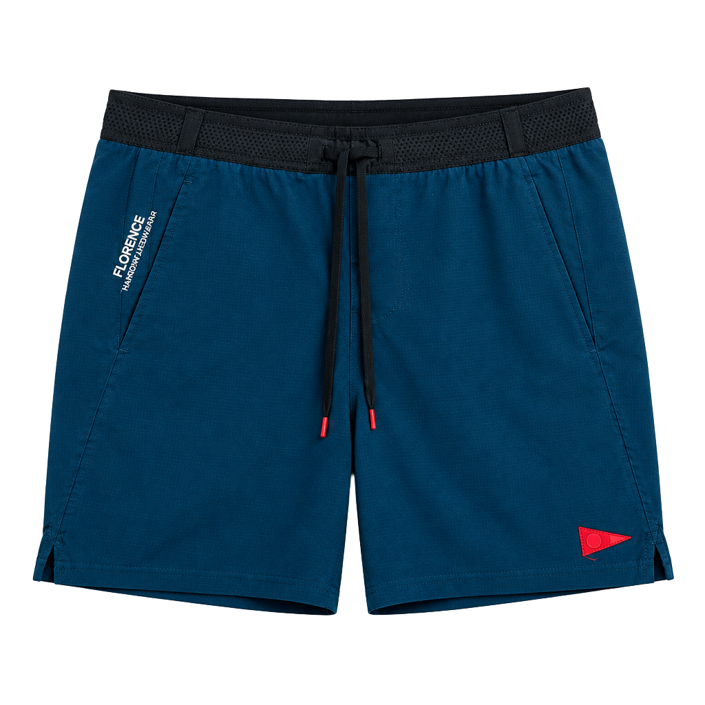 Florence Airtex Short Size XS Blue Athletic Drawstring. Pc 155 1