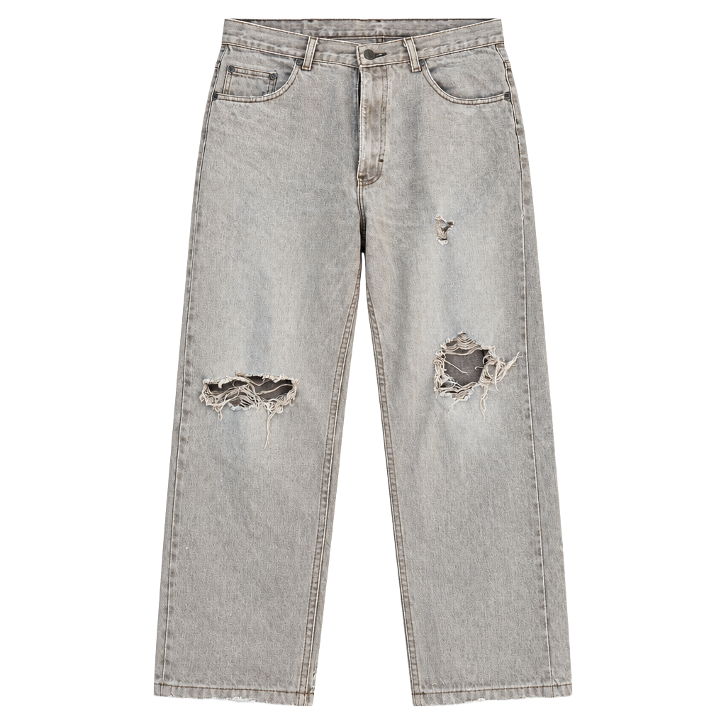 Eddie Bauer Vintage Distressed Brown Cotton Work Pants Thrashed Grunge 1
