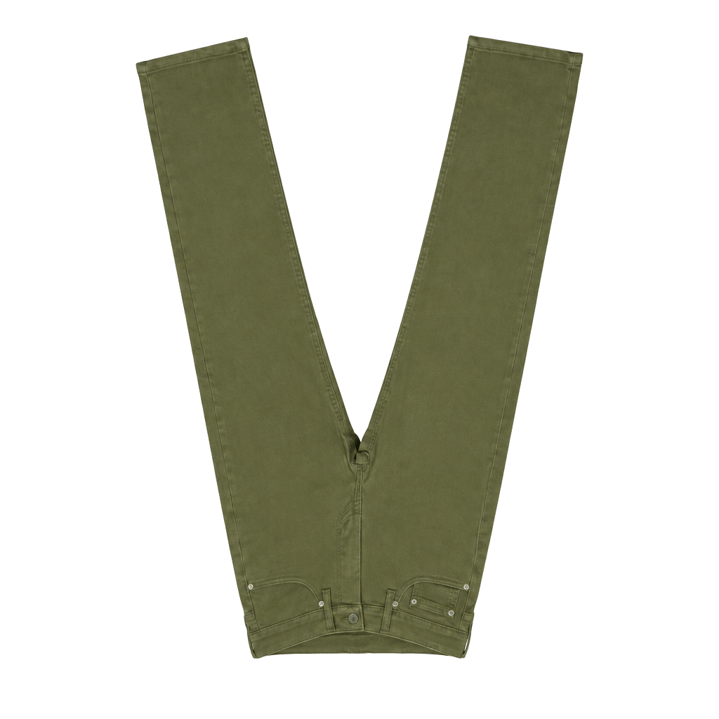 Levi's 514 Straight Jeans 29x30 Olive Green Denim 1