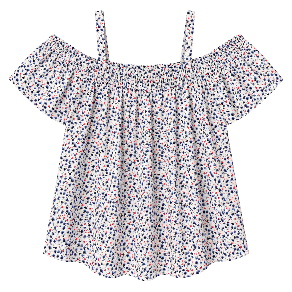 Sienna Sky Floral Cold Shoulder Blouse Size M 1
