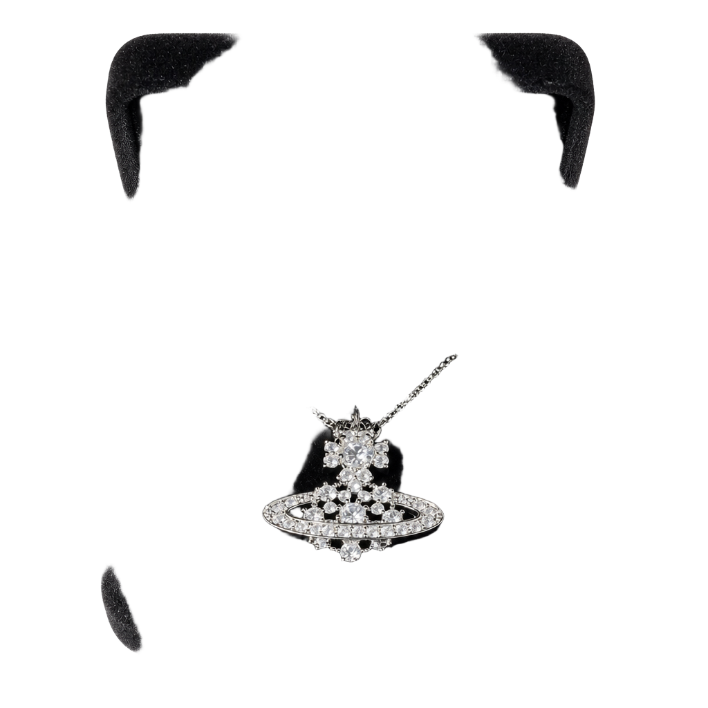Orb Moissanite Pendant Necklace 1