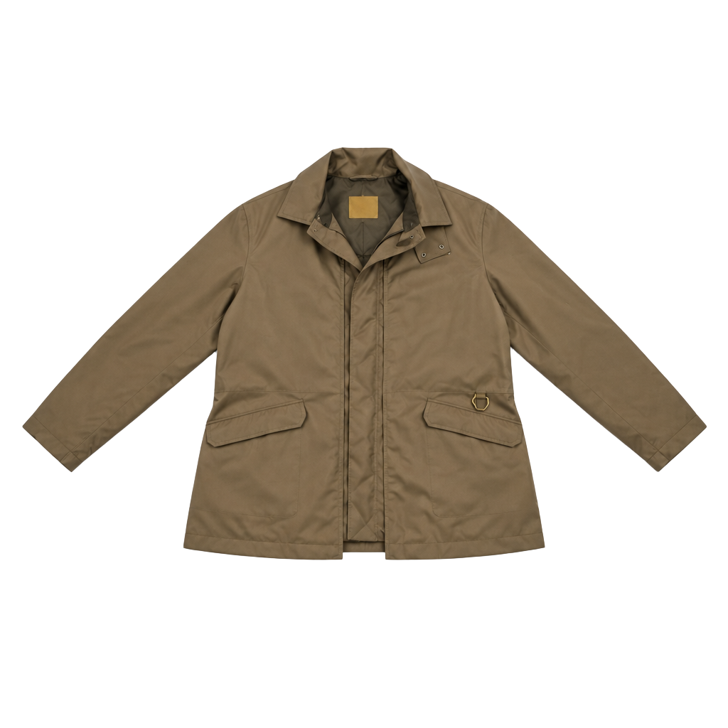 Liz Claiborne Jacket Size 6 Brown Quilted Lined Zip Utility 1