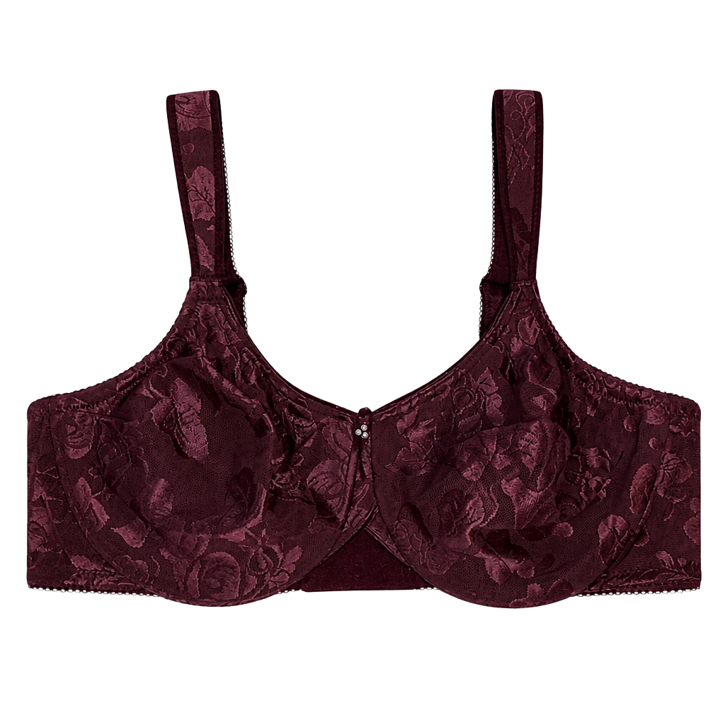 💟Wacoal Awareness Full Figure Seamless Underwire Bra 85567 Wine Tasting US 36C 1