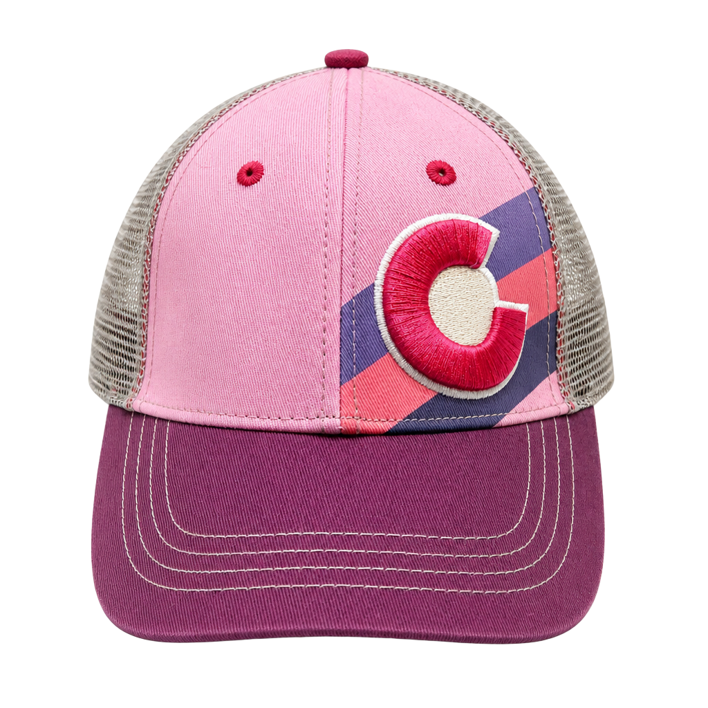 YoColorado Kids Pink Berry Colorado Trucker Hat Snapback Mesh Ages 3-7 1