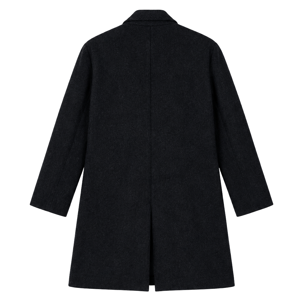 Suitsupply Bergamo Dark Gray 100% Wool Overcoat with Removable Down Liner US 36 1