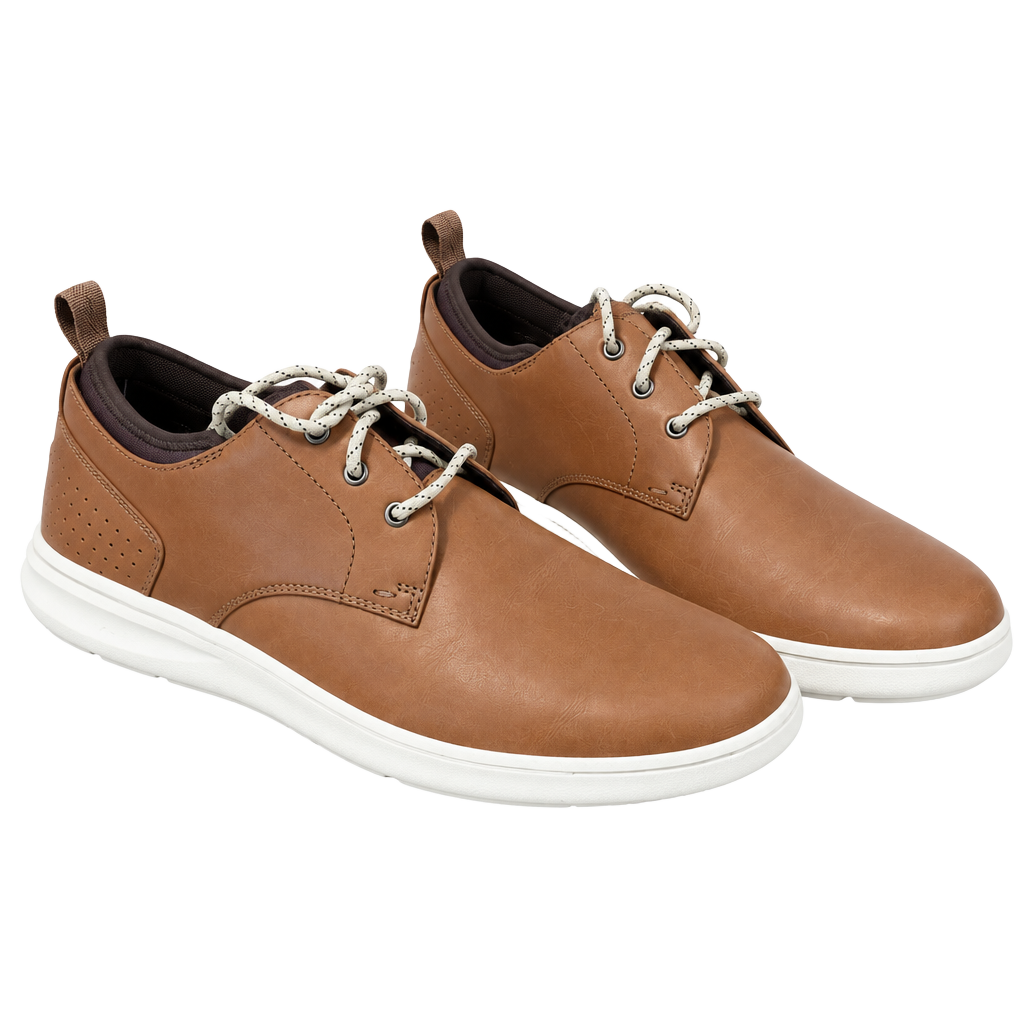 Rockport Zaden Plain Toe Tan Leather Oxford Sneaker 1