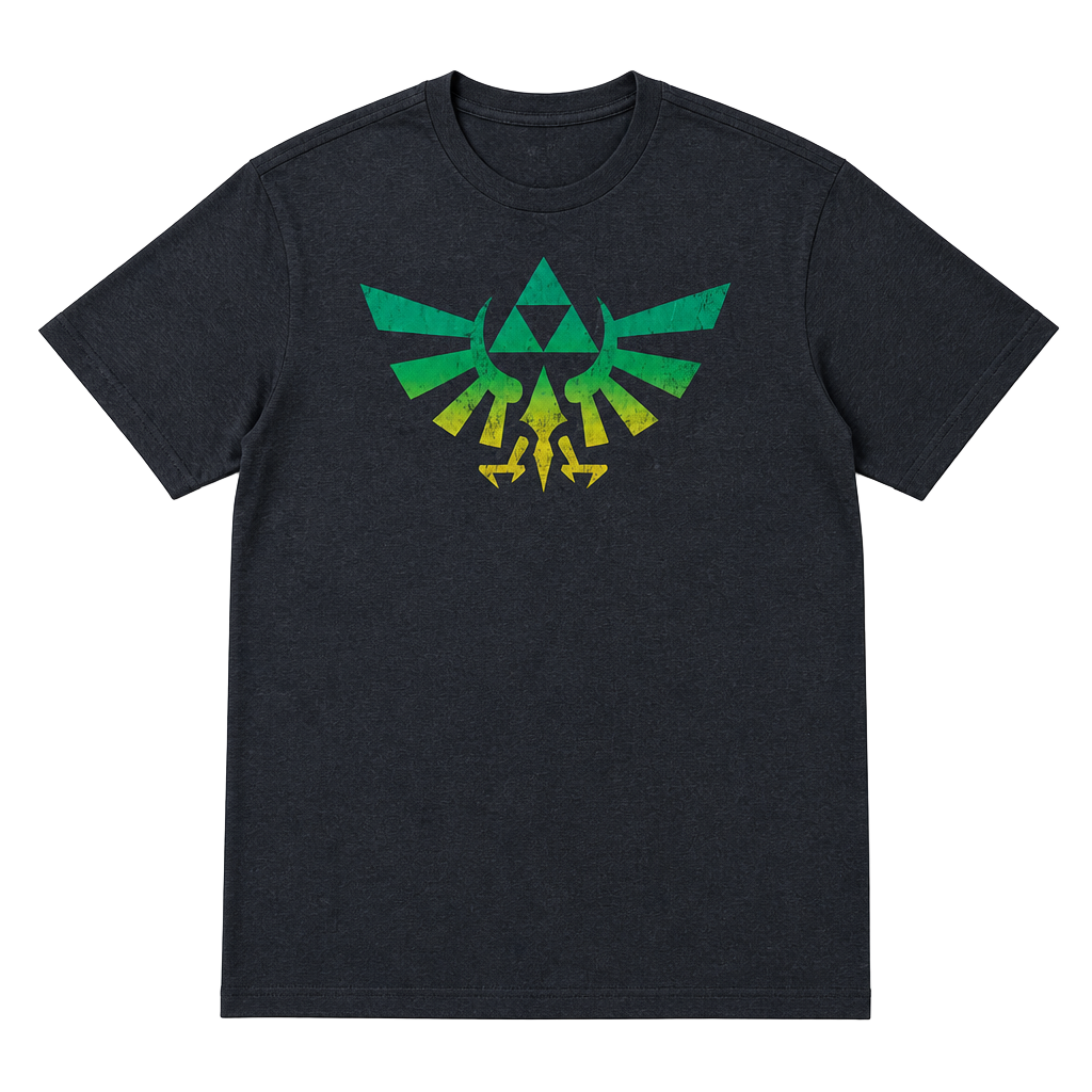 The Legend of Zelda Men's XL Triforce Wing Crest Graphic T-Shirt 1