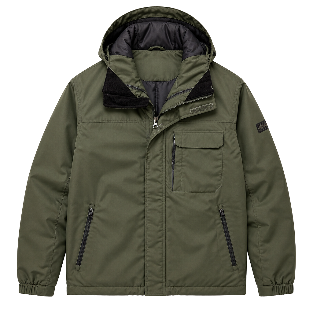 L.L. Bean Men's Green Storm Chaser 3-in-1 Insulated Winter Jacket Size Medium 1