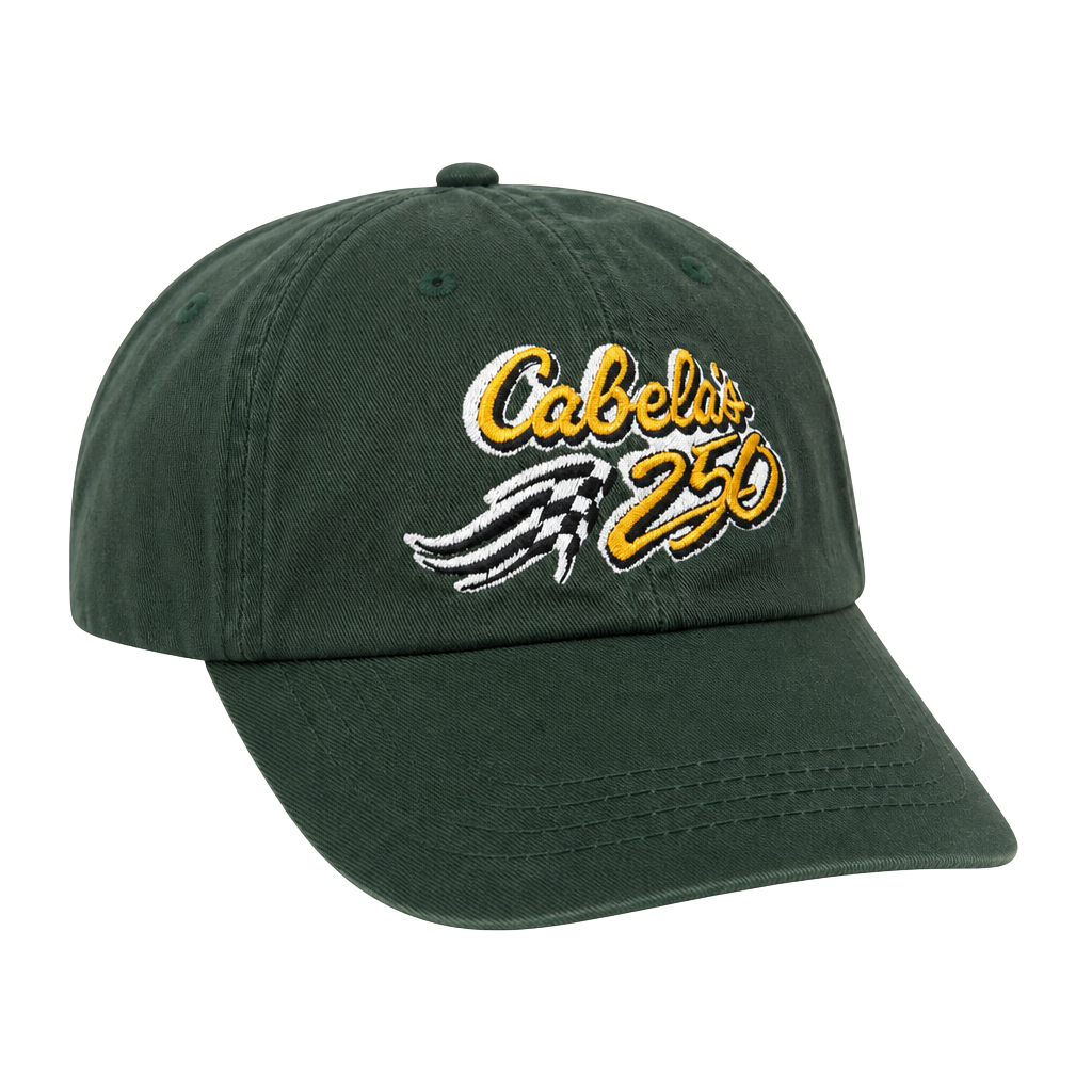 Cabela's 250 Hat One Size Fits All Green Cotton Adjustable Baseball Cap 1