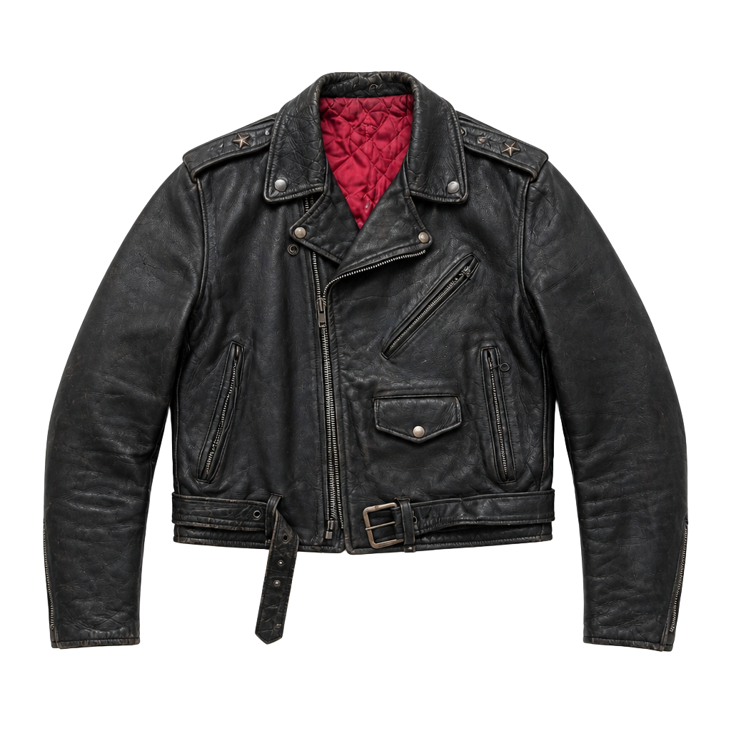 Windward Vintage 1950S Horsehide Leather Motorcycle Jacket 1