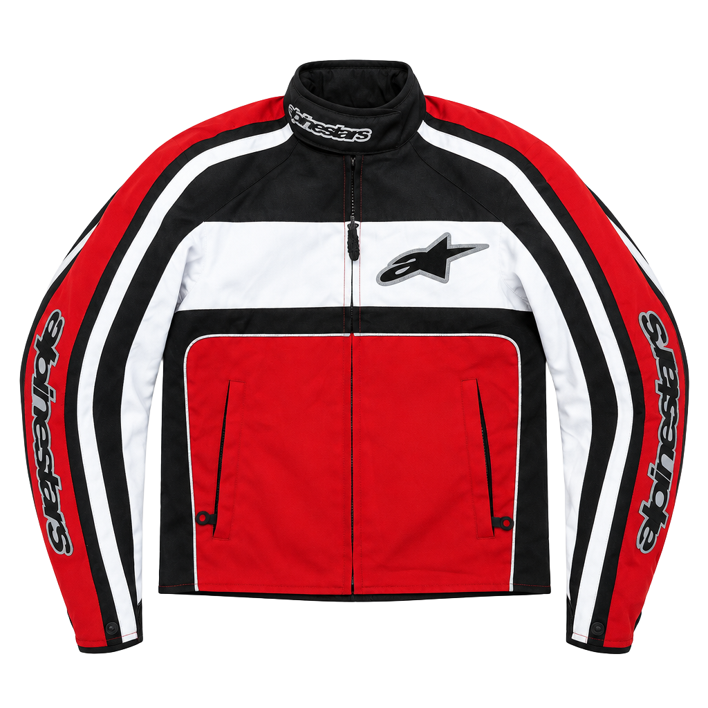 Alpinestars Stella Women Motorcycle Riding Jacket Size XS Red Black White 1