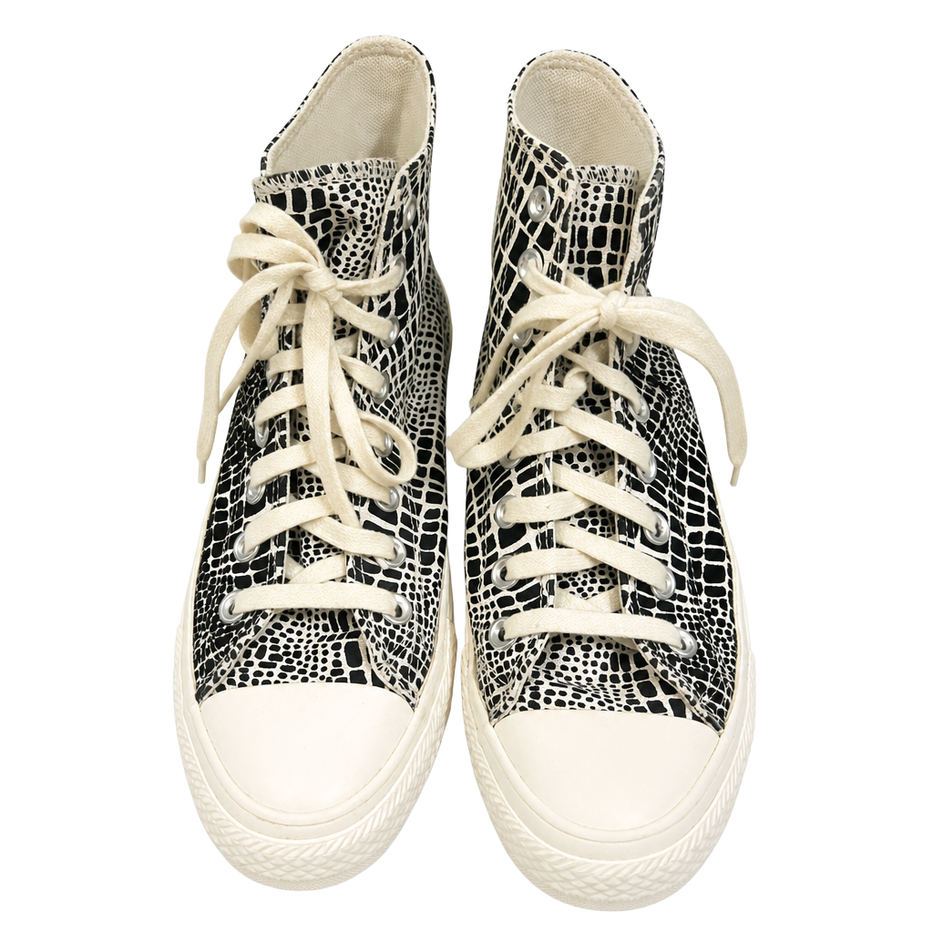 Converse Chuck Taylor All Star High Top Egret Black Canvas Shoes Women’s 8.5 1