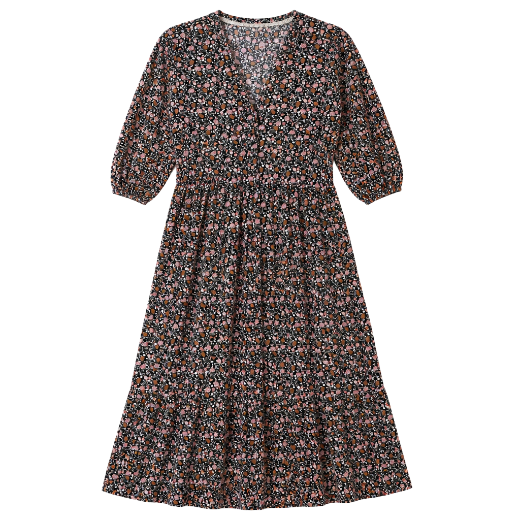 Knox Rose Women's Floral Midi Dress Size M 1
