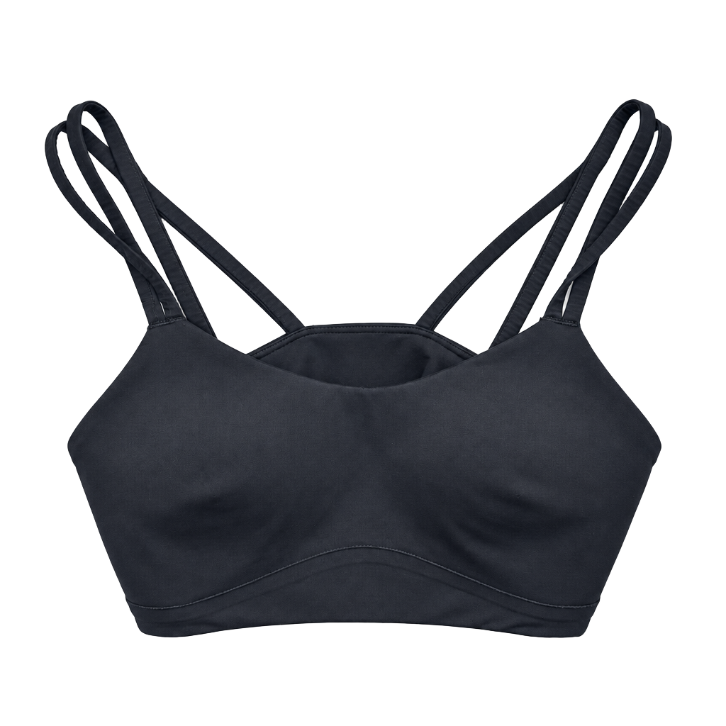Lululemon Like a Cloud Sports Bra Black Double Straps 1
