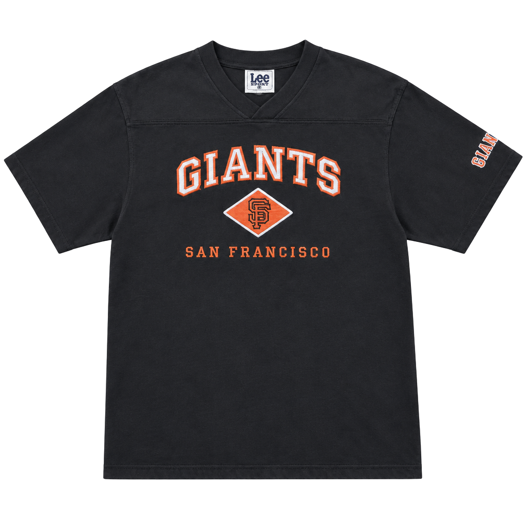 1990’s Vintage San Francisco Giants Lee Sport T-Shirt Black MLB Size M 1