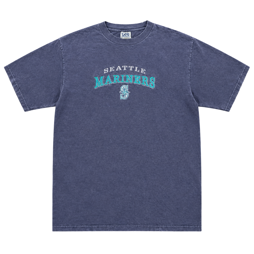 1990’s Vintage Seattle Mariners Lee Sport Embroidered MLB T-Shirt Size XL 1