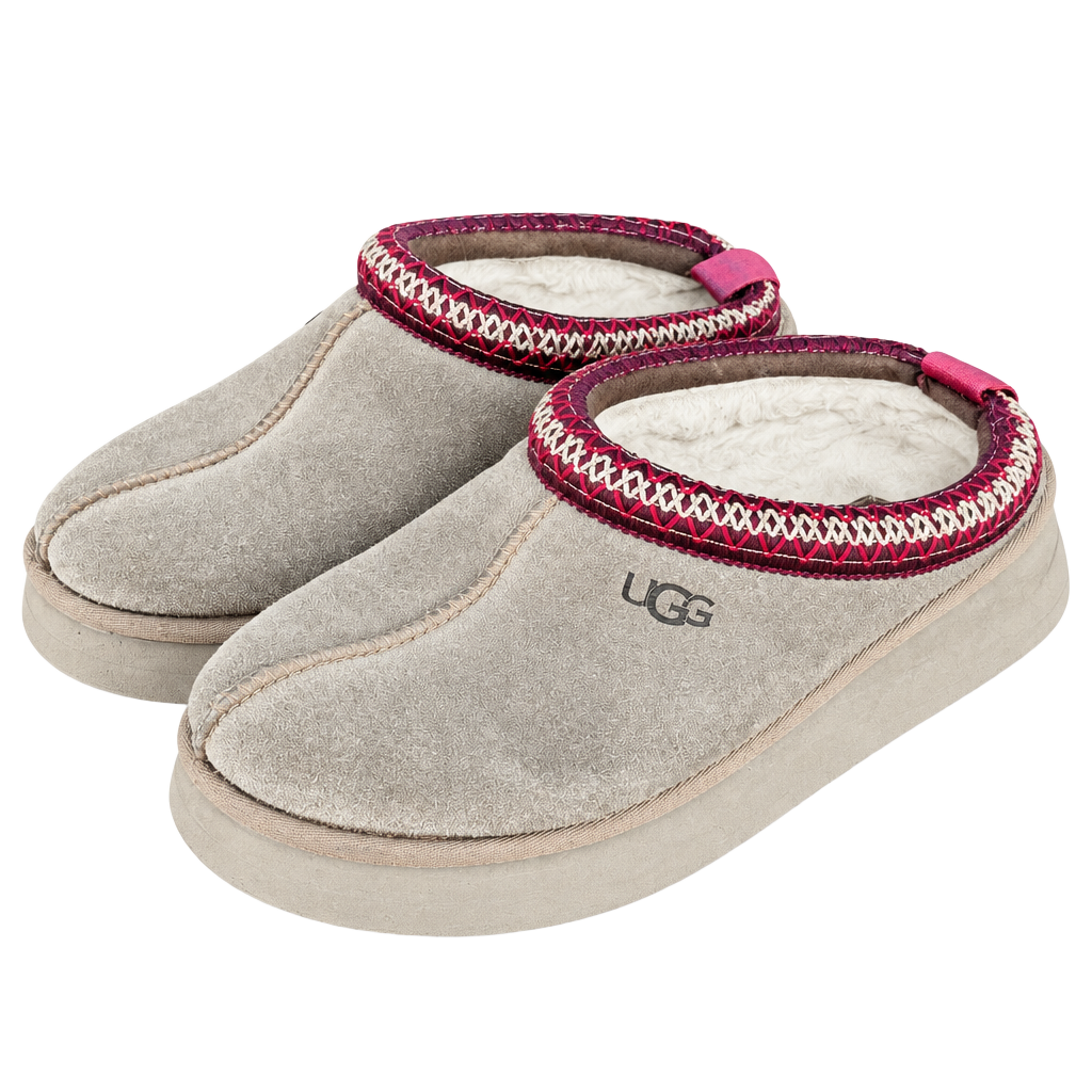 UGG Tazz II Platform Slippers Chestnut Brown Suede Size 9 1