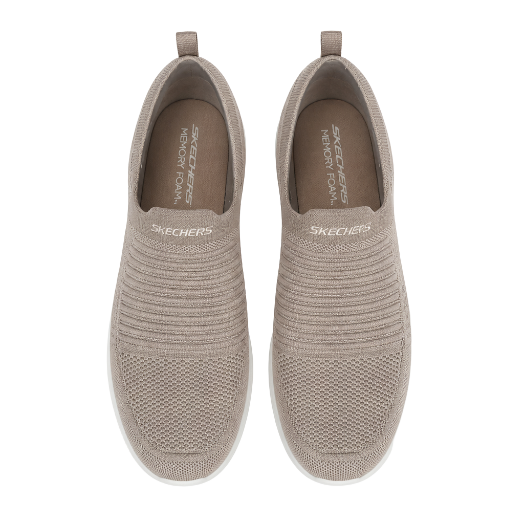 Skechers Slip-ins Memory Foam Walking Shoe Taupe 1