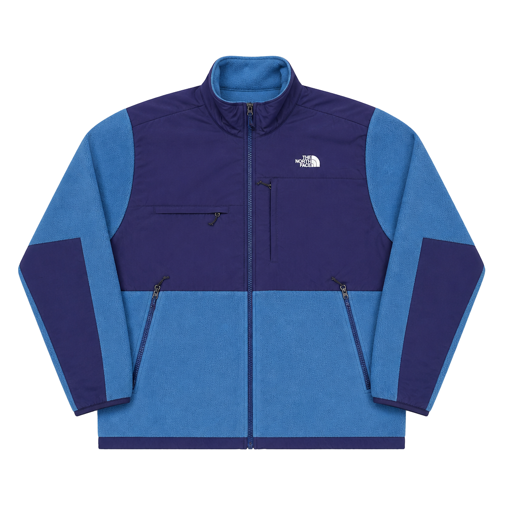 The North Face Denali Full Zip Polartec Fleece Jacket Blue Mens 1