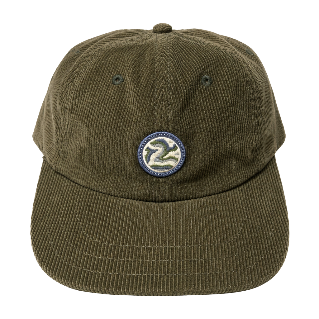Patagonia Corduroy Cap - Earth Currents Patch: Pine Needle Green 1