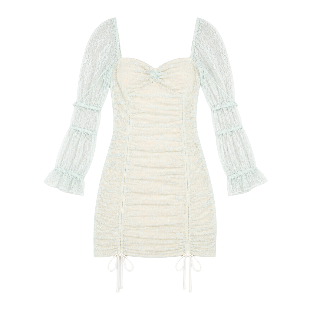 Michael Costello x Revolve Isadora Mini Dress - Ice Blue - Size: XS NWT 1