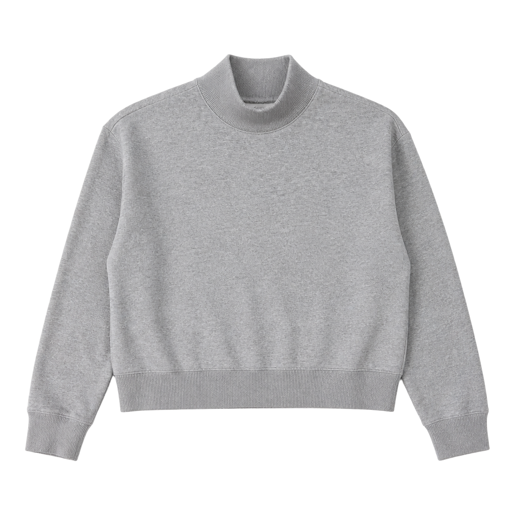 Calia By Carrie Underwood Gray Turtleneck Cropped Sweatshirt Size Small Women's 1