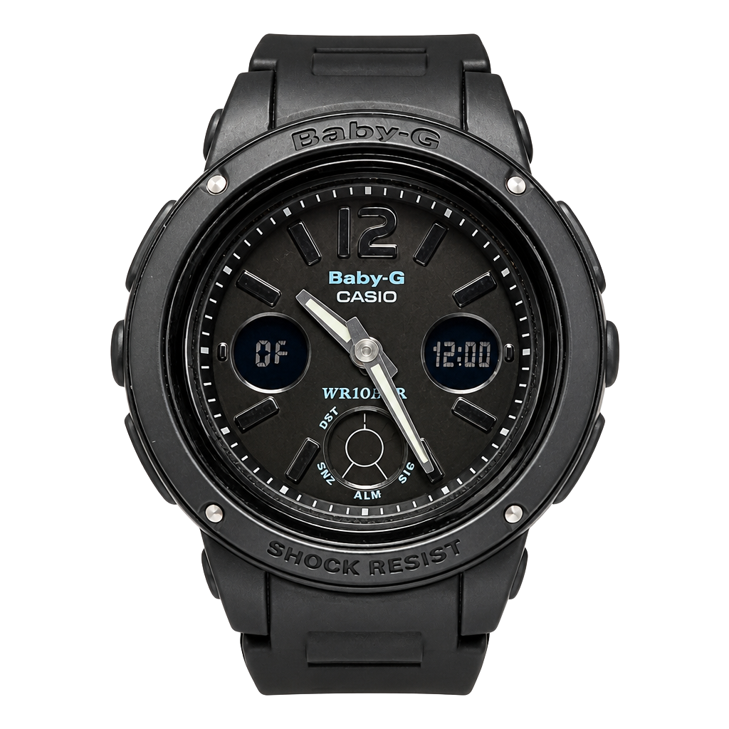 Casio Baby-G BGA-151 Black Analog-Digital Resin Watch 1