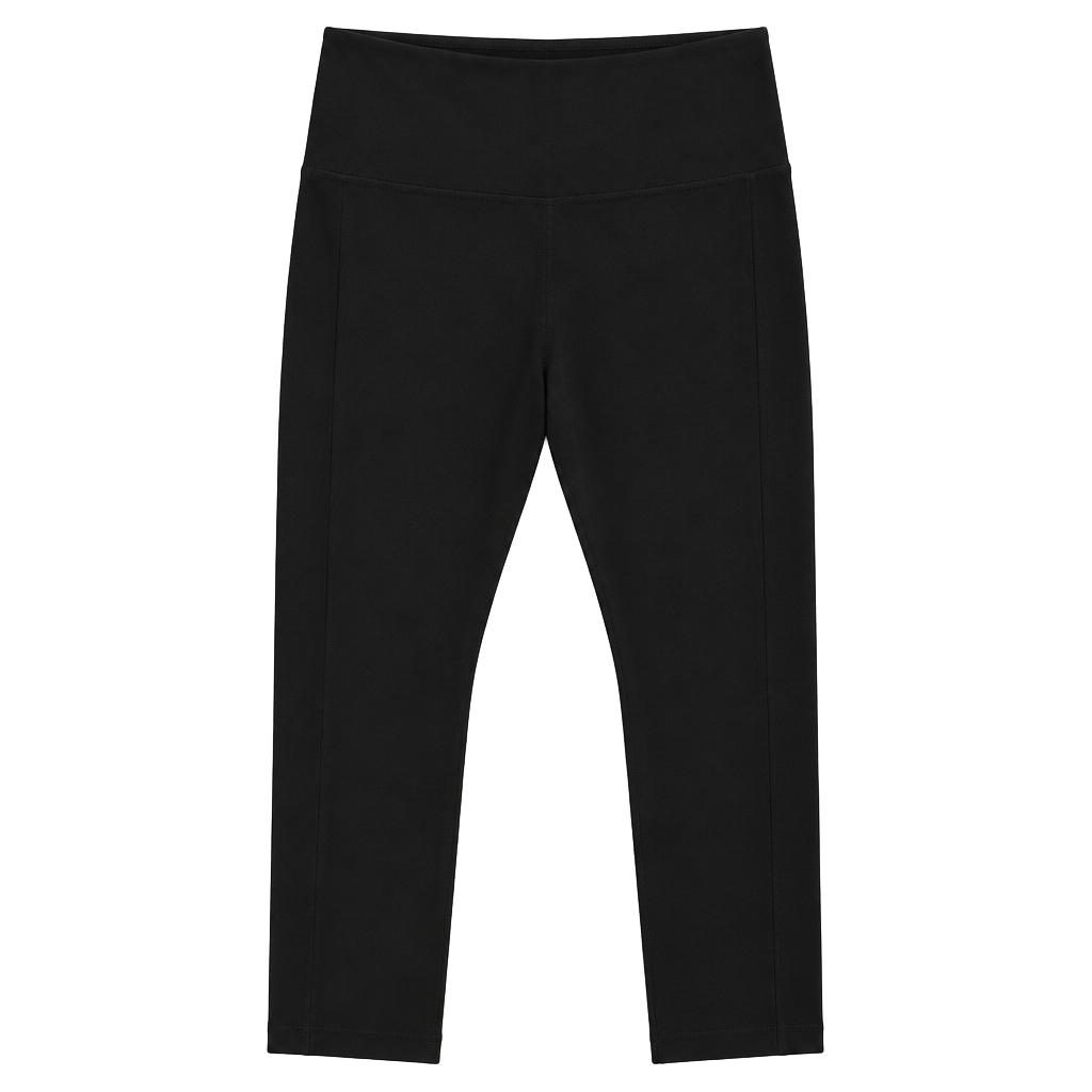 Steppe Leggings Size M Black Capri Workout Yoga Pants with Pockets 1