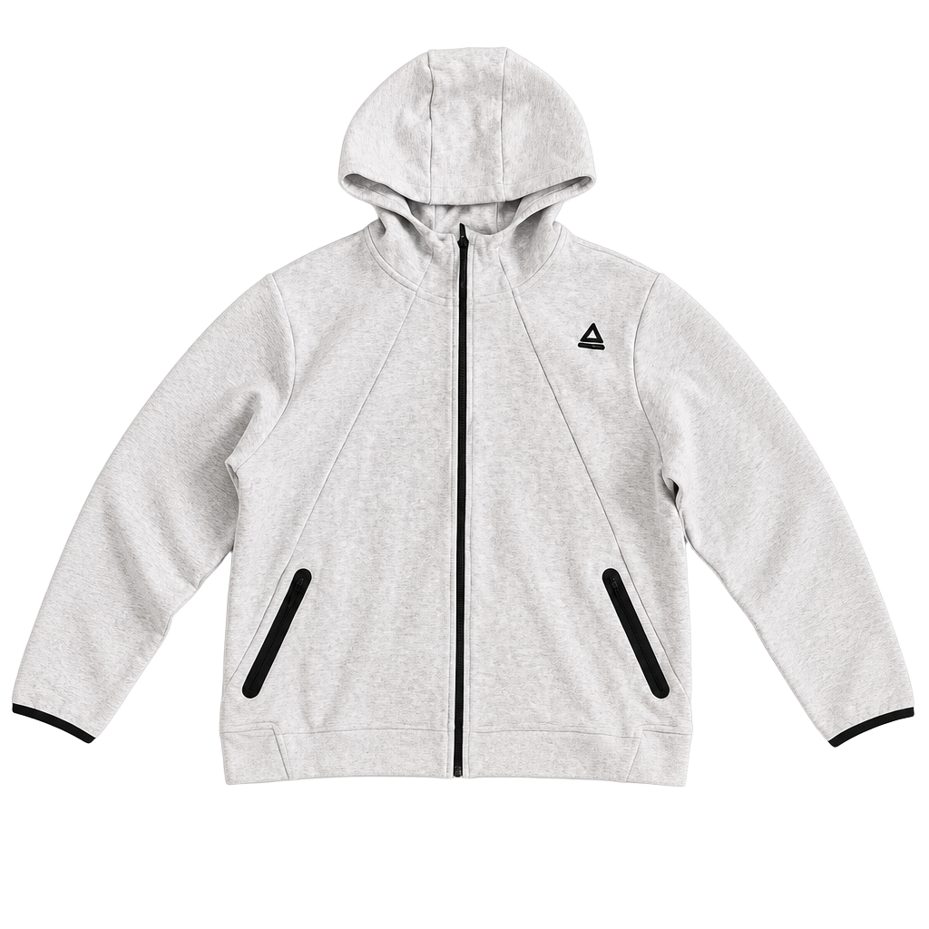 reebok mens hoodie 3XL Gray Cotton Blend Athelete Full Zip 1