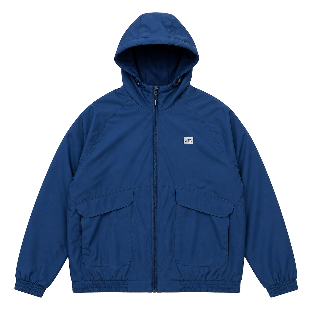 NWT New Balance Men's Puffer Jacket Navy Wind/Water Resistant Soft Quilting L 1