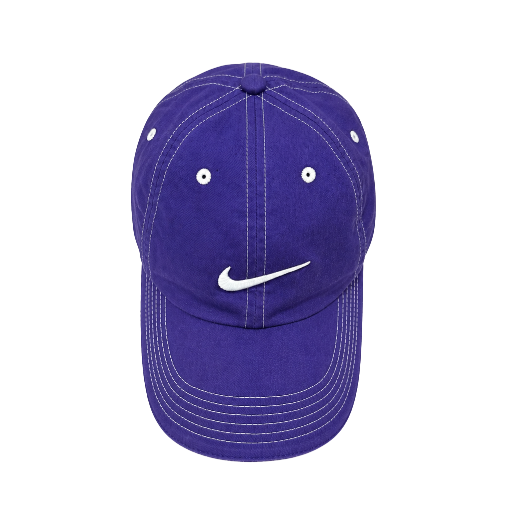 Nike Y2K Golf Strapback Hat Cap Swoosh Purple / White Stitch Performance 1