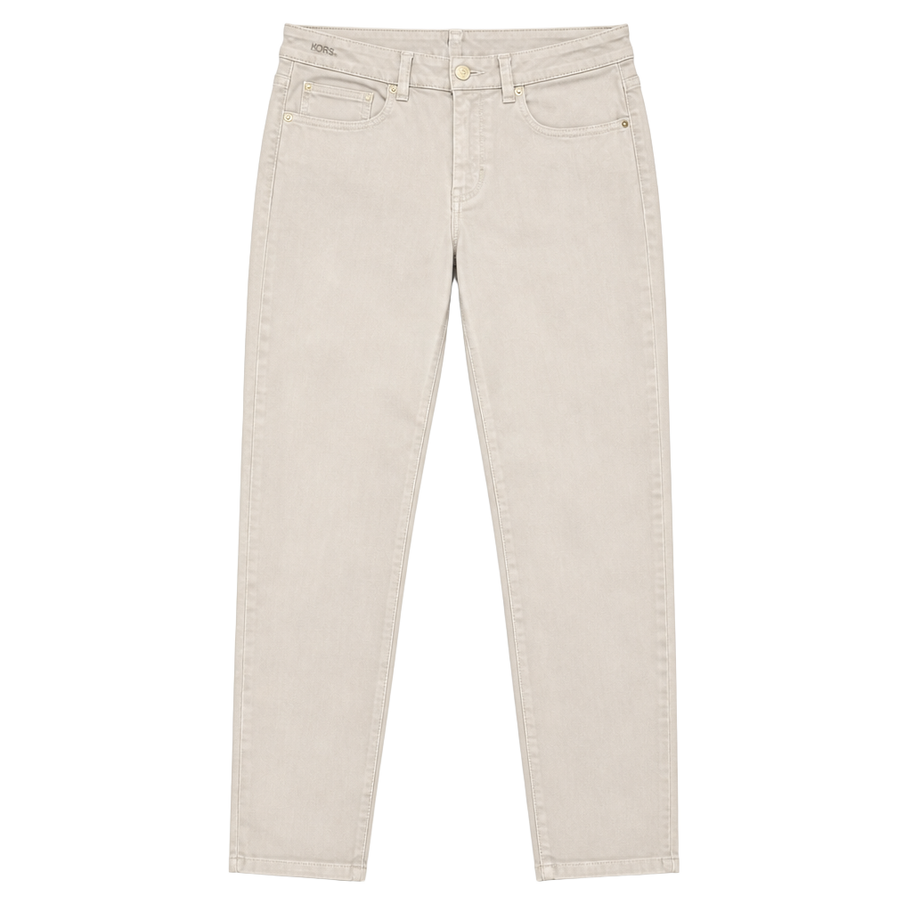 Michael Kors Izzy Cropped Skinny Jeans Light Blue Wash Size 12 1