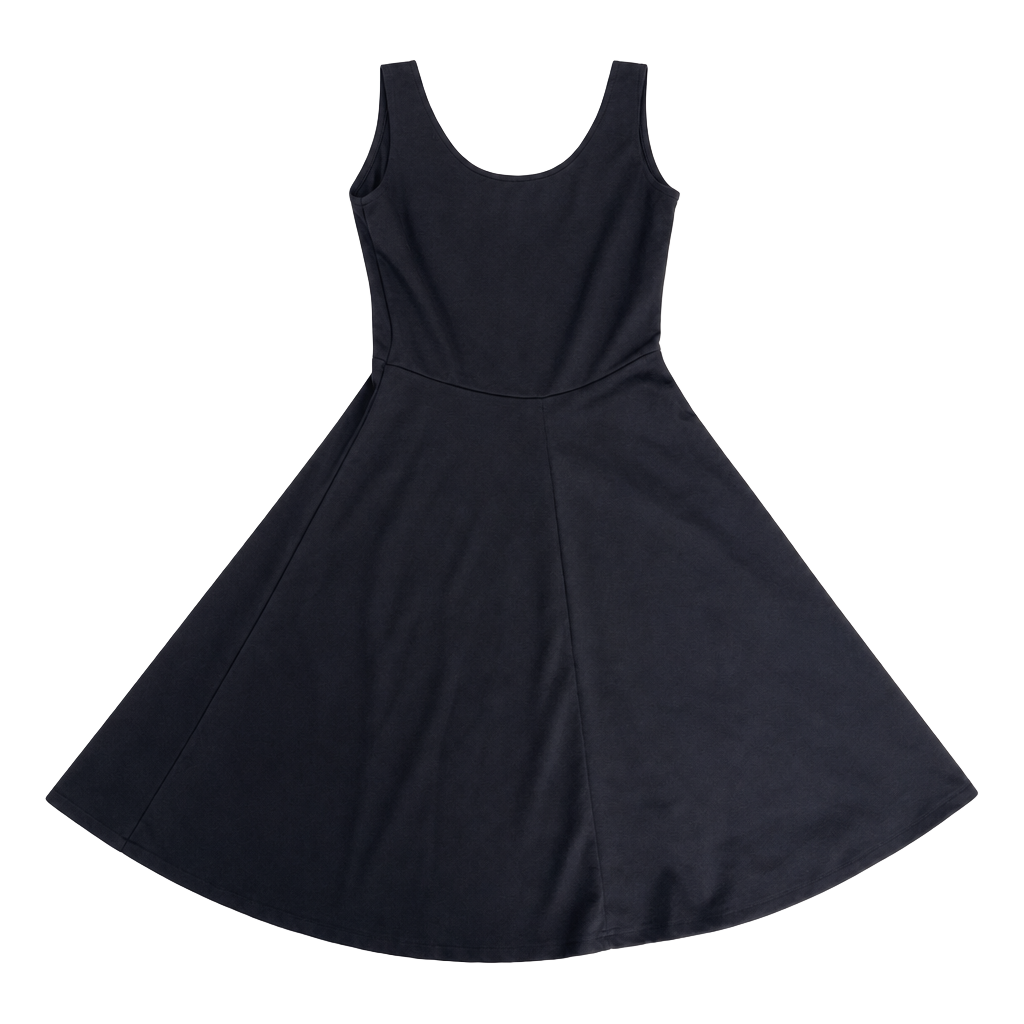 Rue21 Black Scoop-Neck Fit & Flare Mini Dress 1