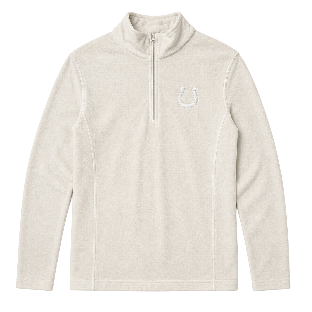 NFL Team Apparel Indianapolis Colts Women's Fleece Quarter-Zip Pullover 1