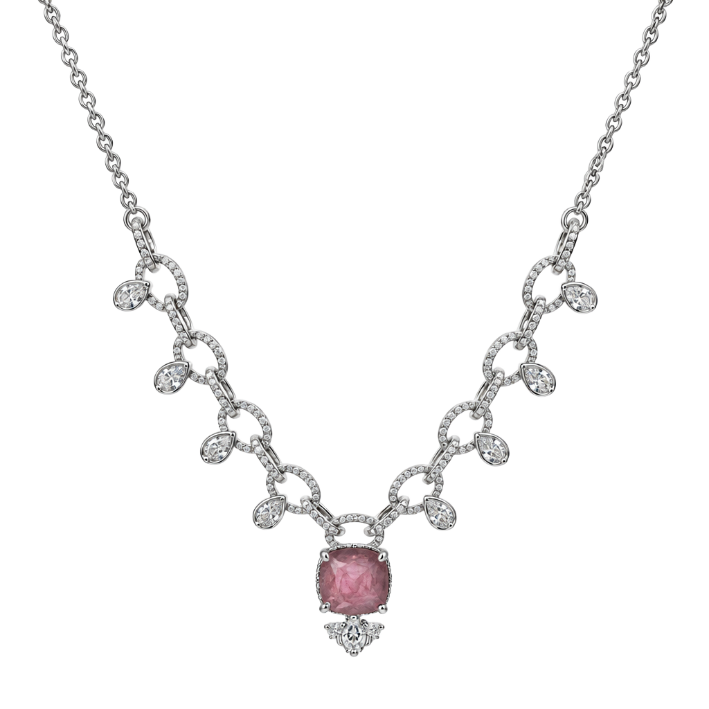 BP 1/250 Rare Unicorn Rose Quartz Rhodium GORGEOUS 1