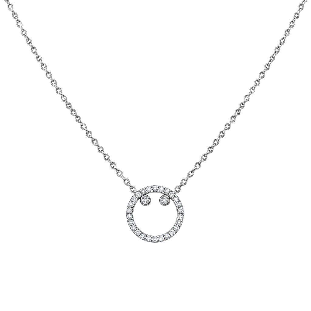 Bomb Party She's Top Tier Necklace Size 16" Sterling Silver Rhodium 1