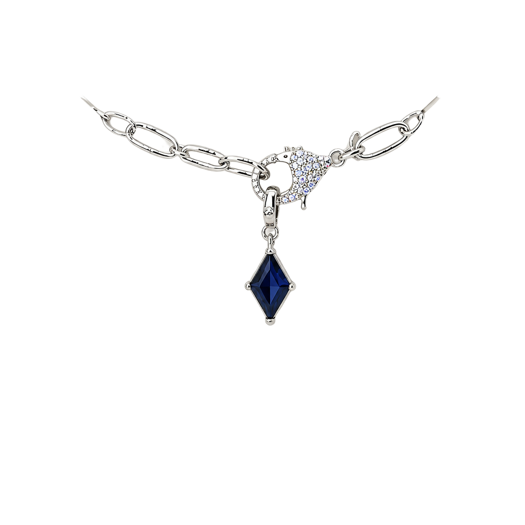 Bomb Party Starlight Wonder Created Sapphire Spinel on Rhodium Bringback 1