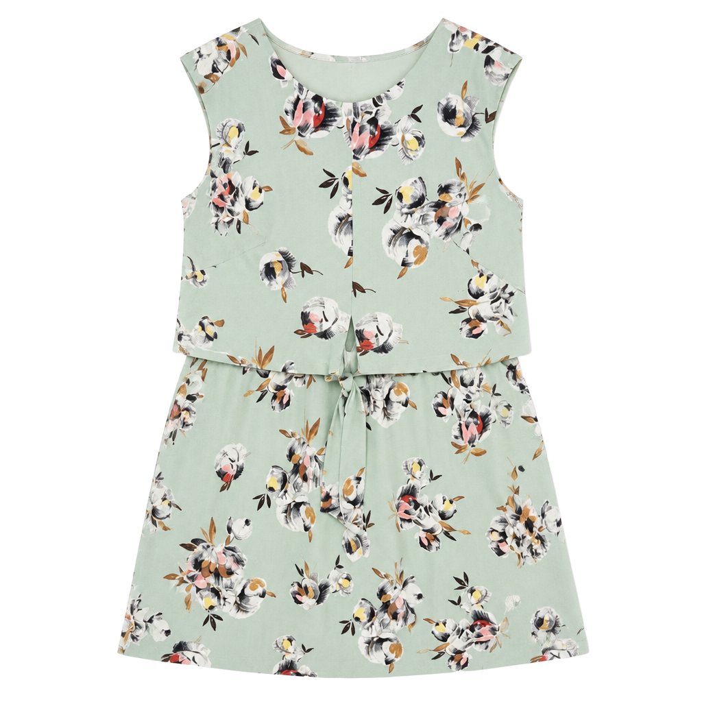 Lauren Ralph Lauren Sleeveless A-Line Floral Midi Dress 1