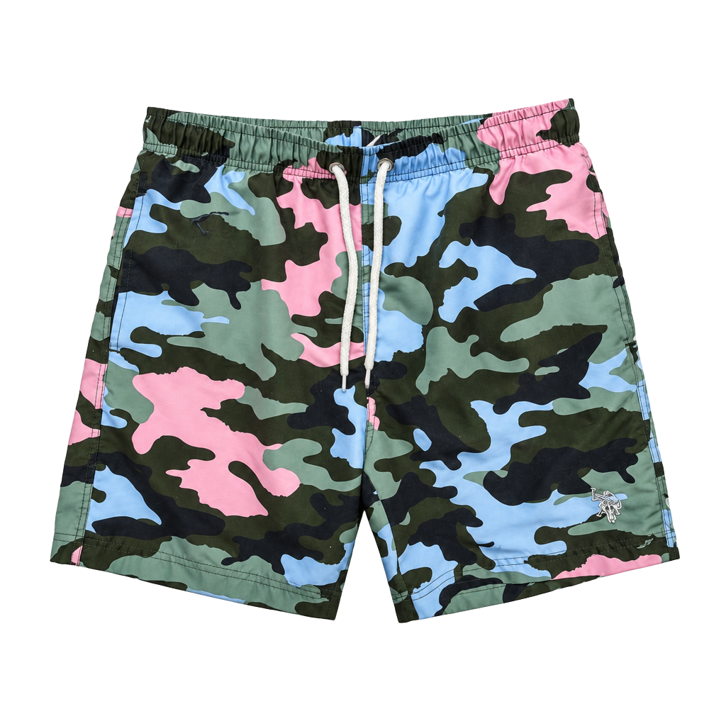 U.S. Polo Assn. Swim Trunks Size M Multicolor Camo 1
