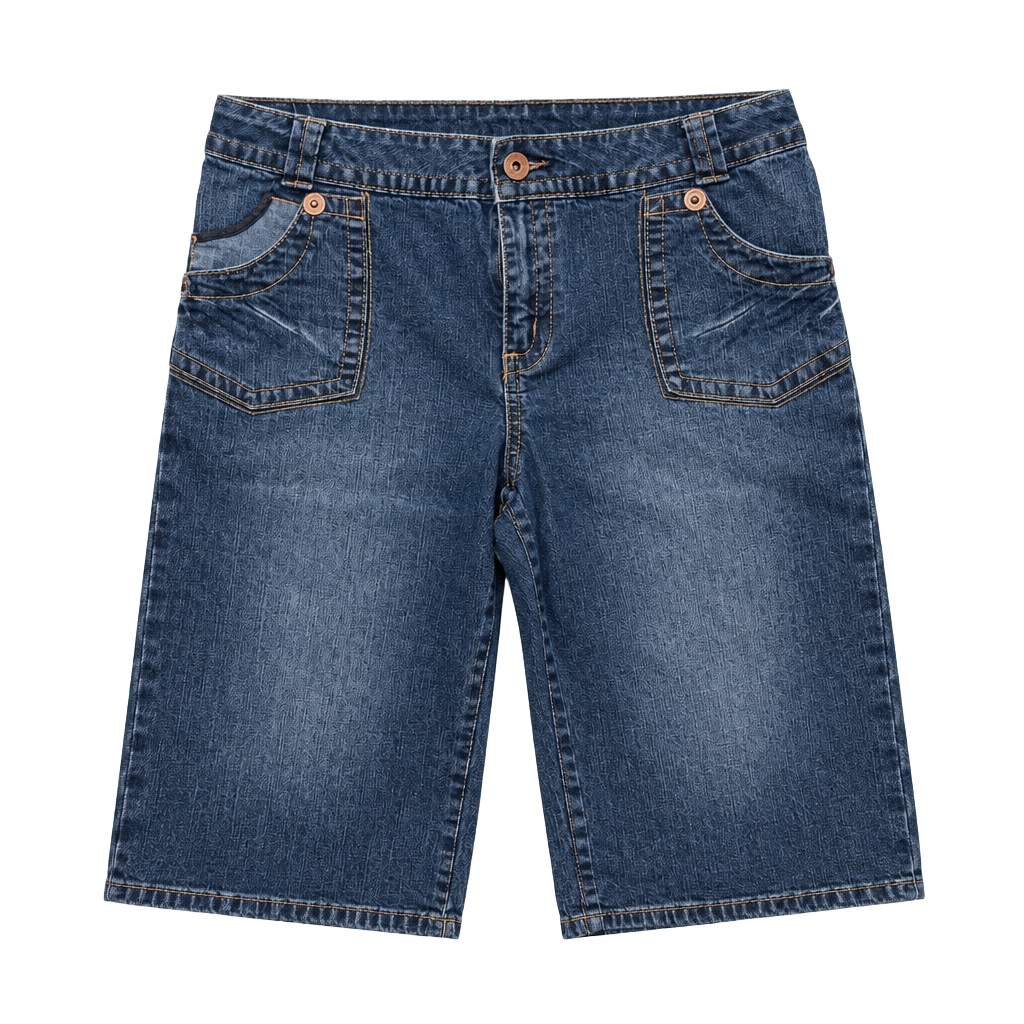 Venezia Denim Shorts Size 16 Blue Cotton Blend 1