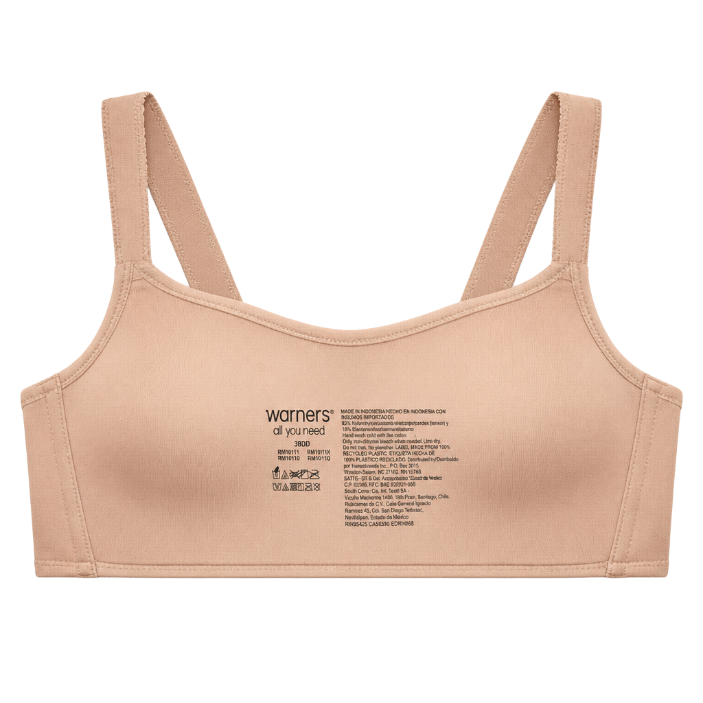 Warner's All You Need Wire-Free Contour Bra RM1011W Size 38DD 1