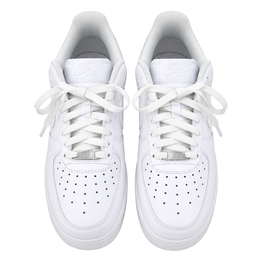 Nike Air Force 1 '07 Size 11 White Leather Sneakers 1