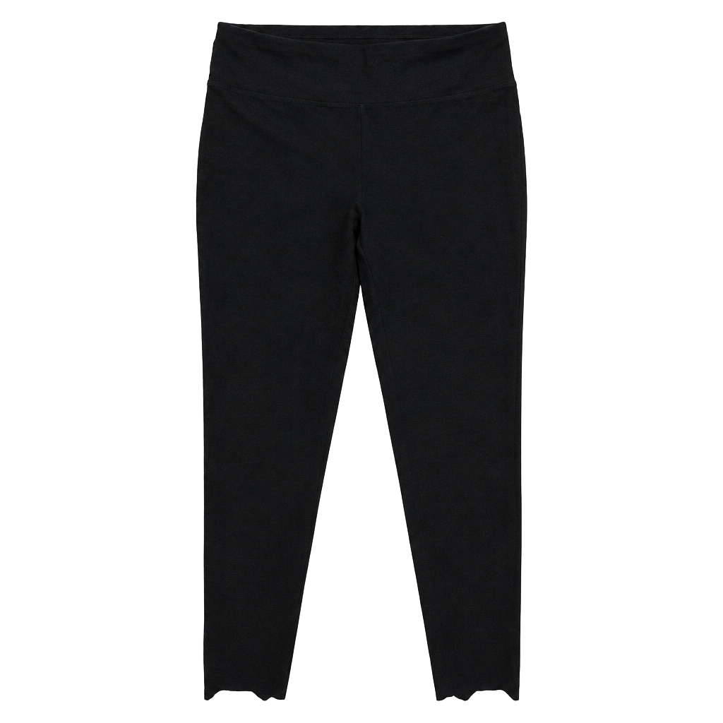 Eileen Fisher Leggings Size L Black Stretch Pants 1